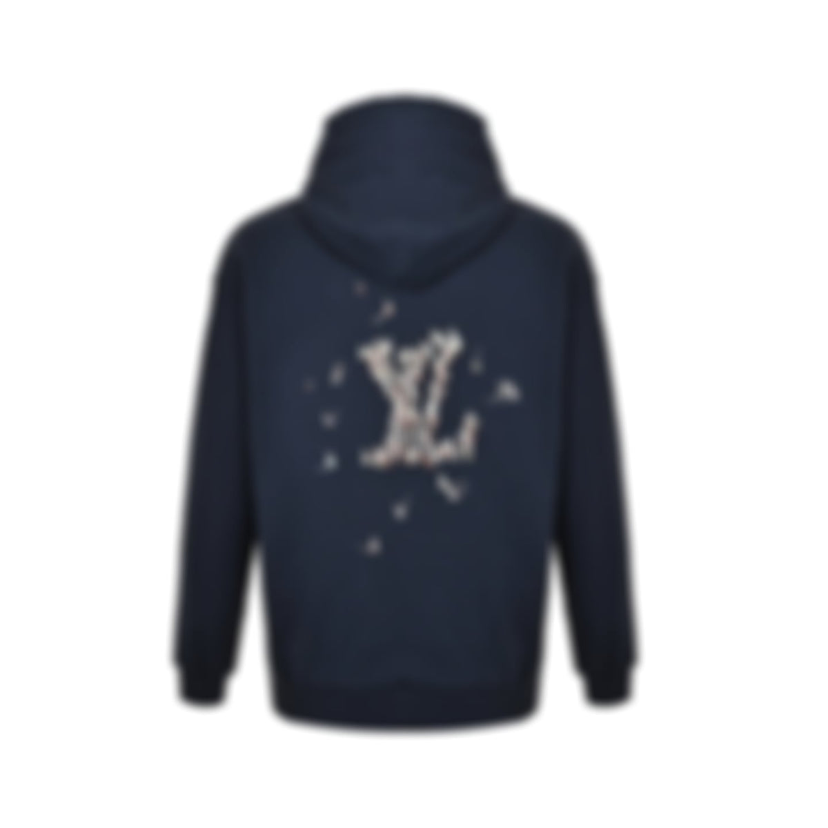 Embroidered Sailboat Logo Hoodie - Navy Blue