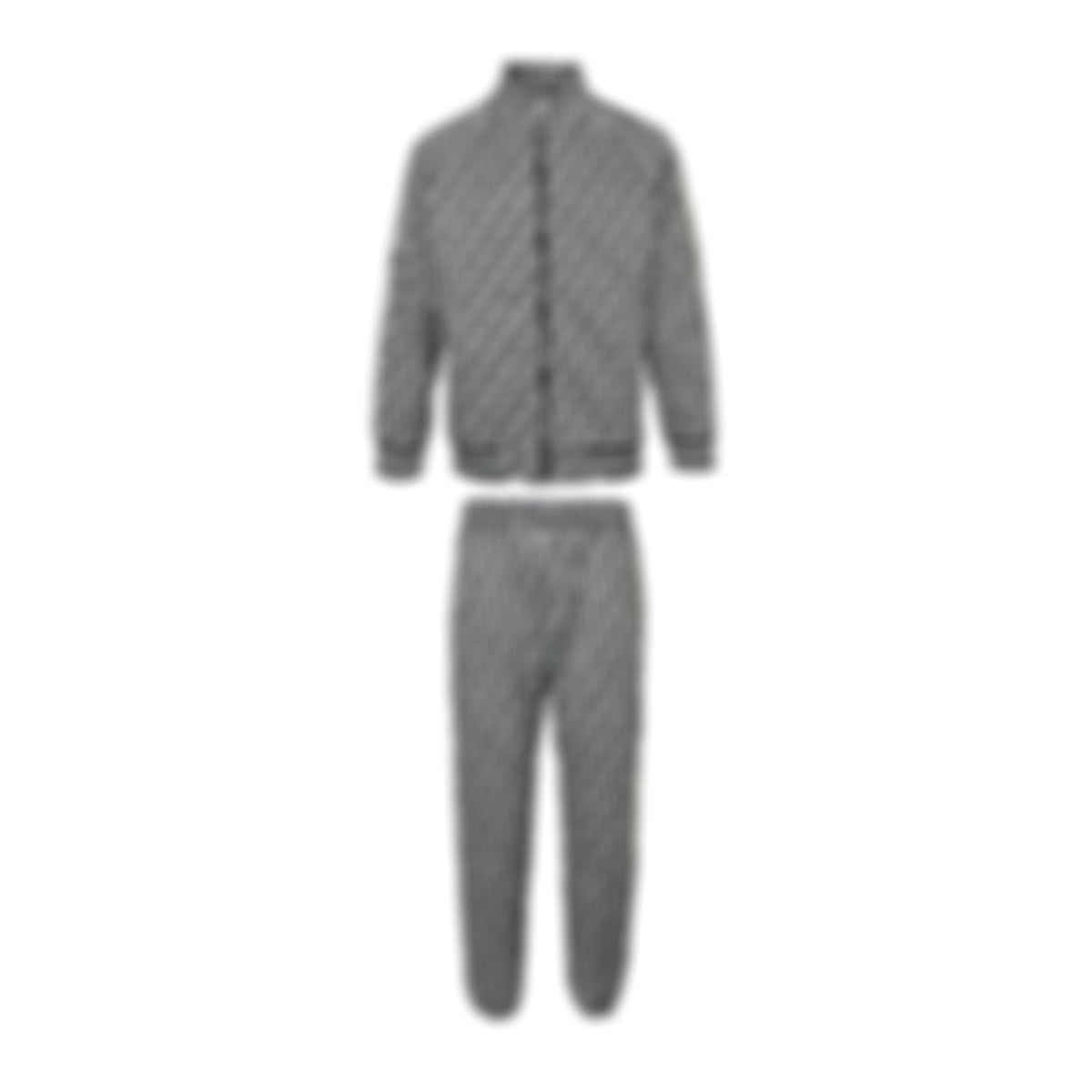 Oblique Jacquard Tracksuit Set | Black & White