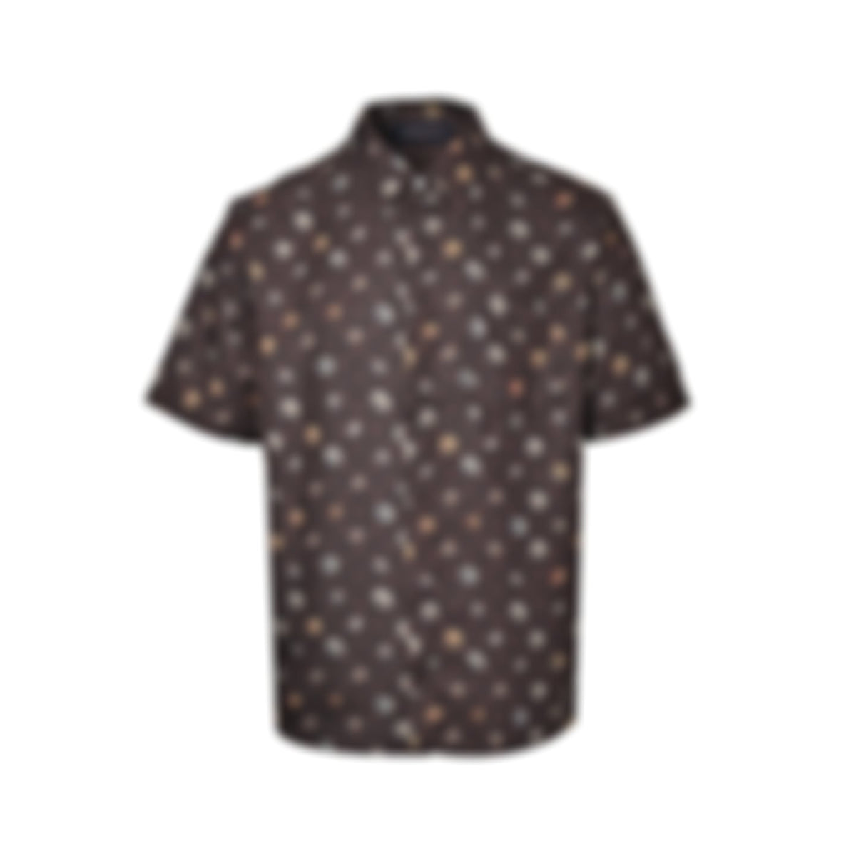 Botanical Monogram Short-Sleeve Shirt - Brown