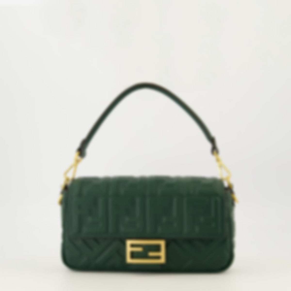 Dark Green Baguette Bag