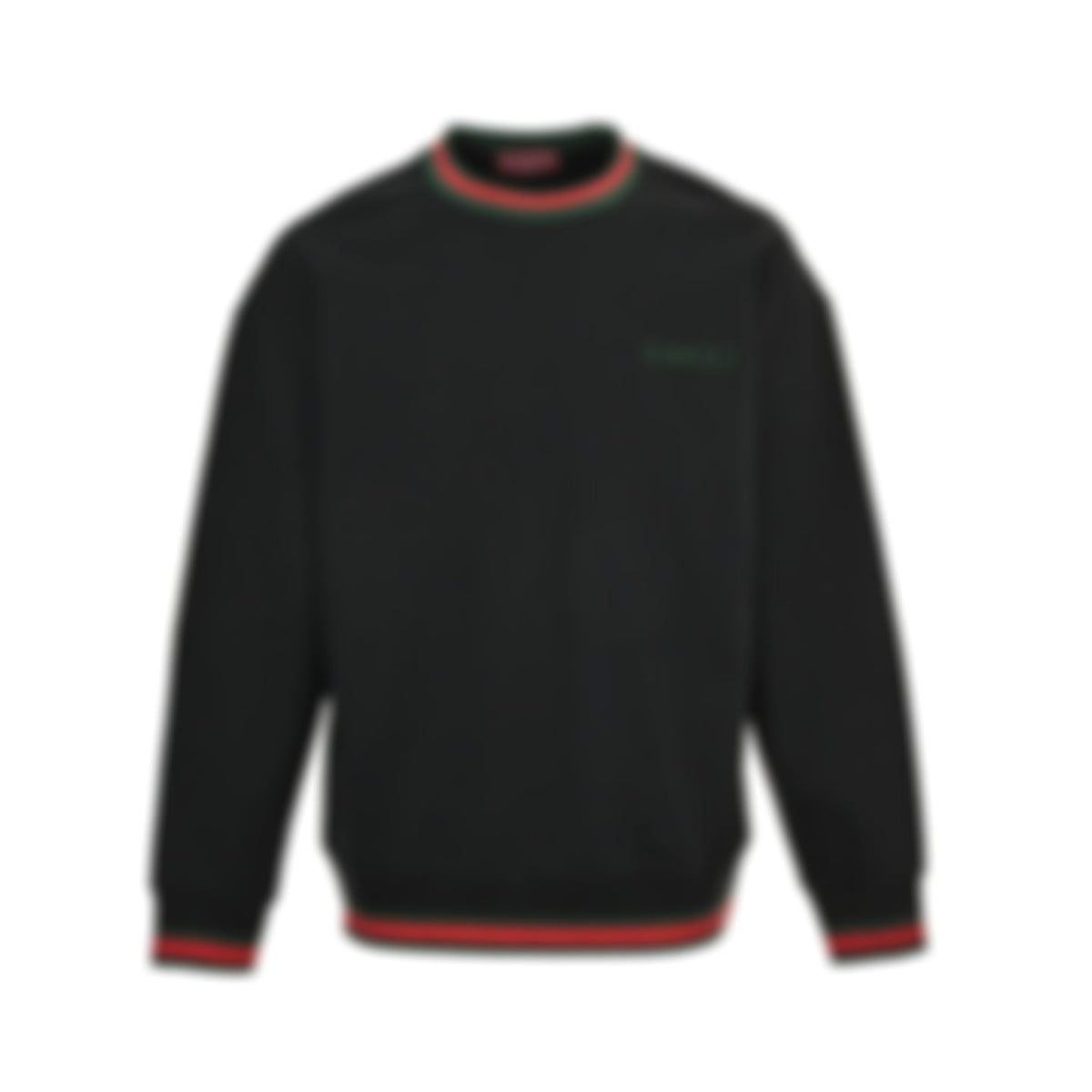 Embroidered Logo Web Trim Sweatshirt | Black