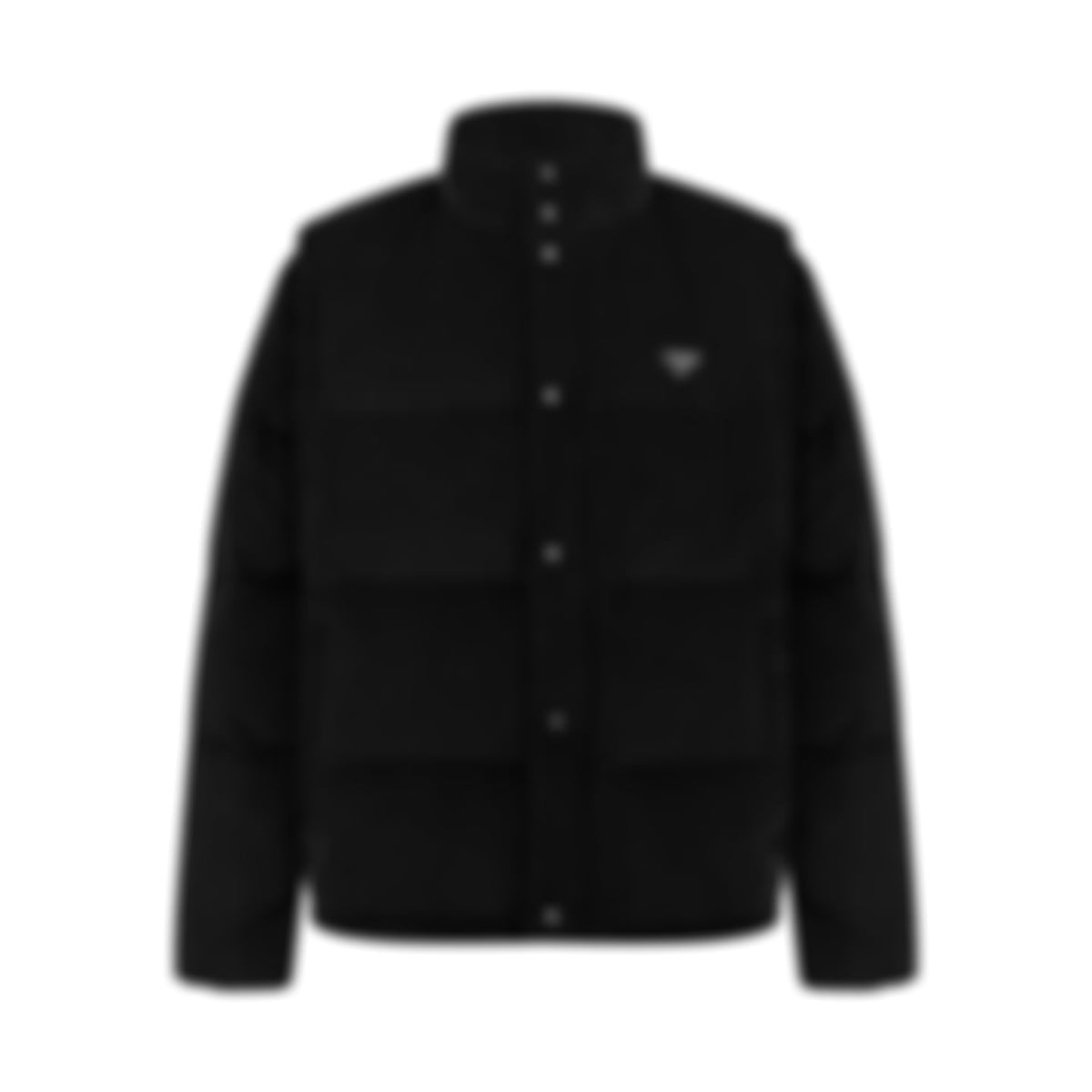 Convertible Corduroy Puffer Jacket | Black