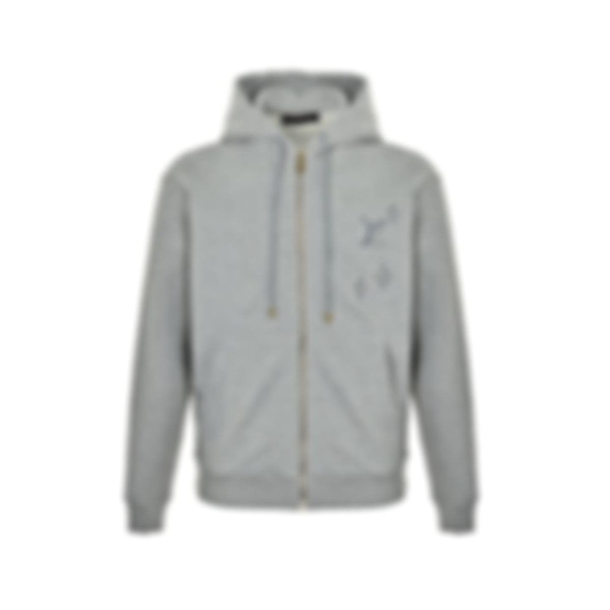 Embroidered Sketch Monogram Zip-Up Hoodie