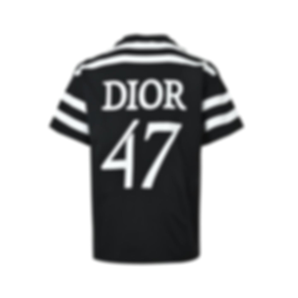 Athletic "47" Jersey T-Shirt | Black & White