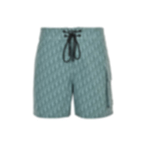 Oblique Swim Shorts | Aqua Green