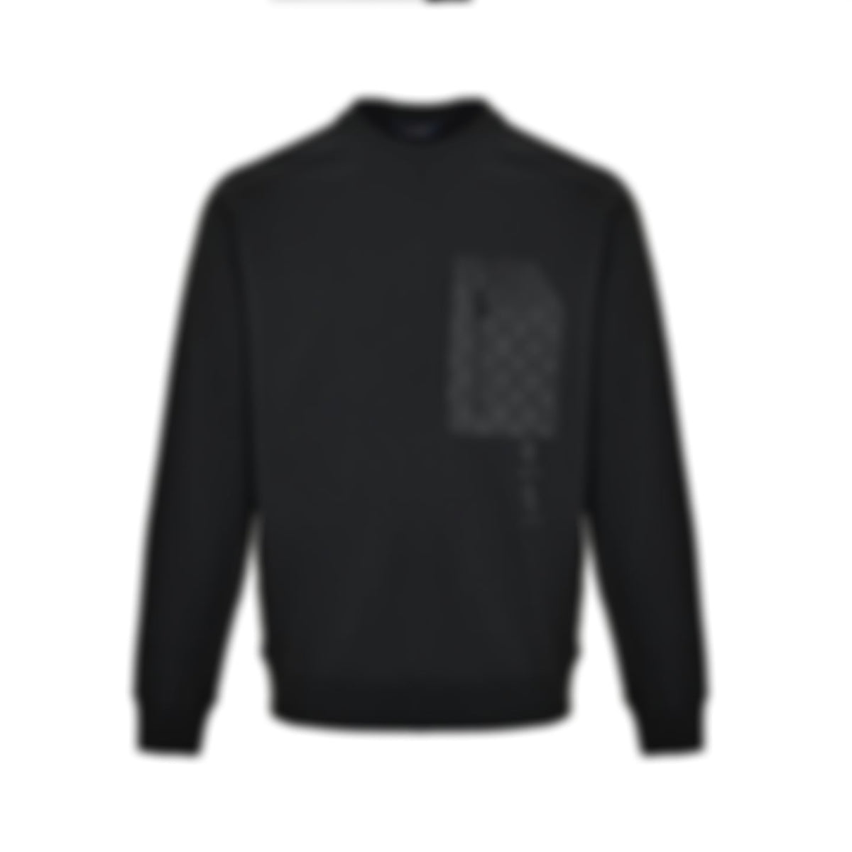 D-Ring Detail Monogram Sweatshirt - Black