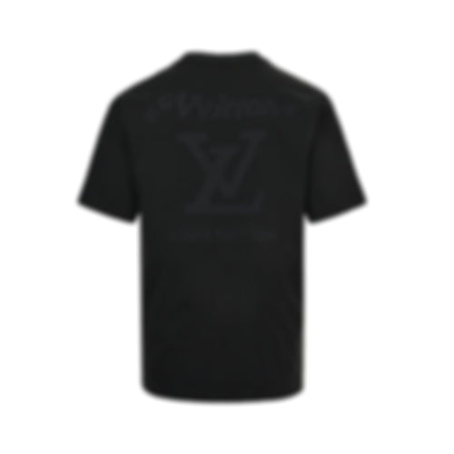 Textured Logo T-Shirt - Black