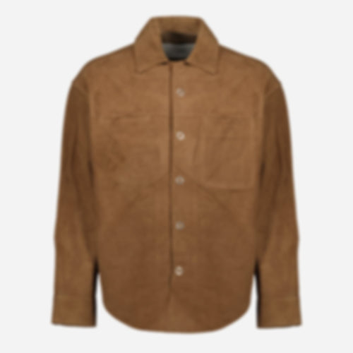 Leather Shirt Jacket
