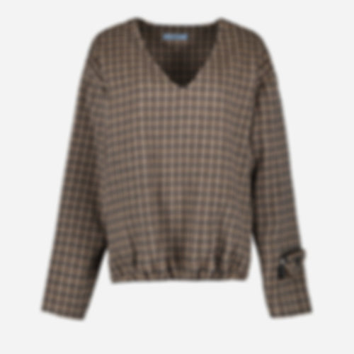Checked Sweater