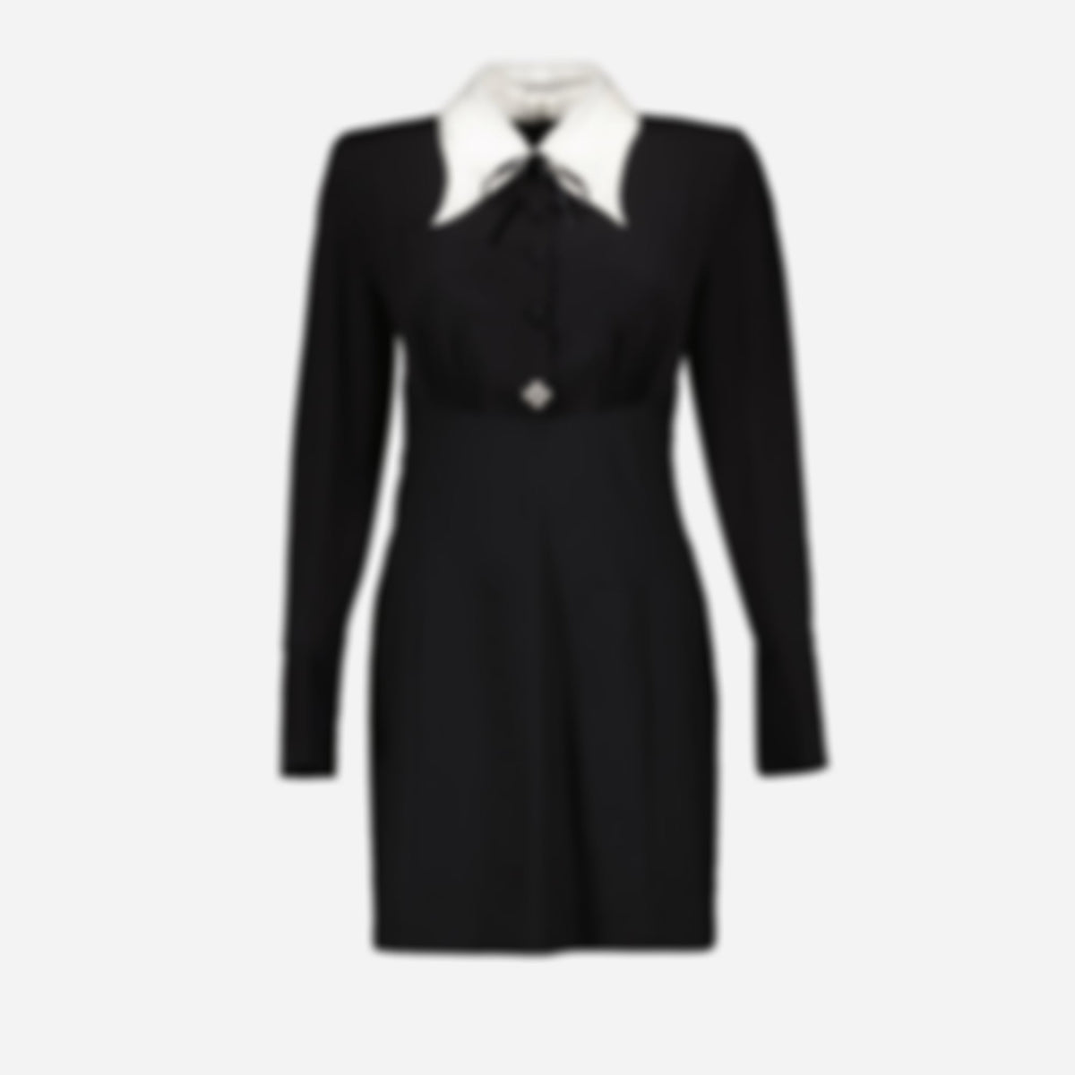 Mini Black Silk Dress