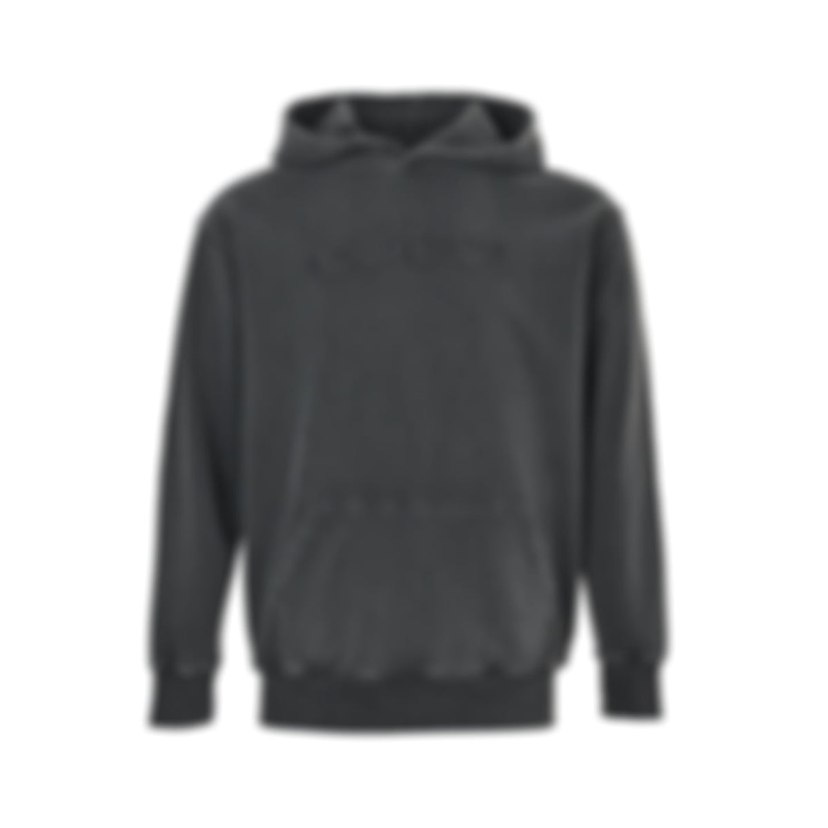 Distressed Logo Hoodie - Washed Grey