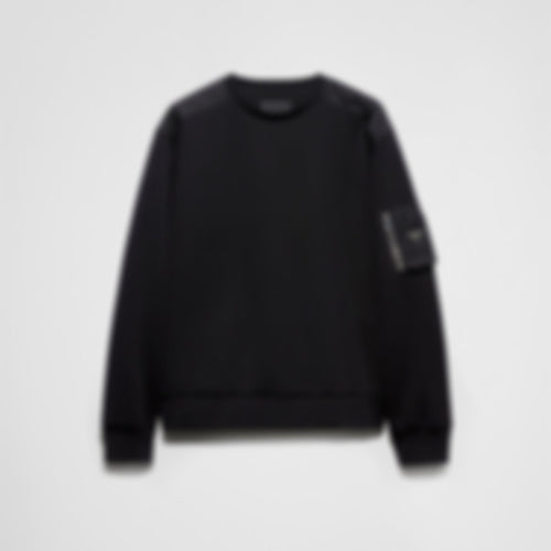 Re-Nylon Hybrid Sweatshirt