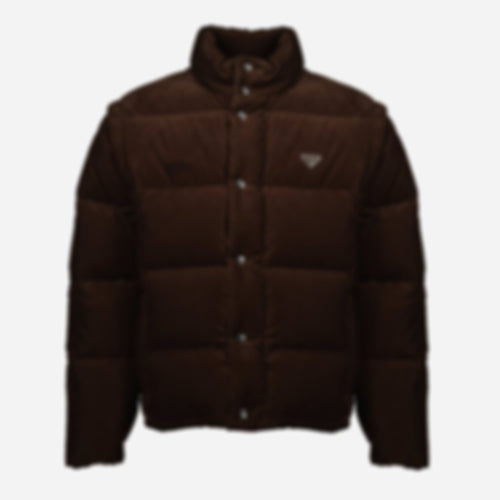 Brown Corduroy Puffer Jacket