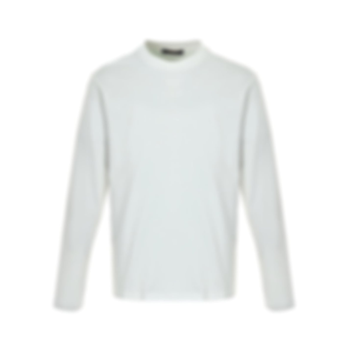 Embossed Logo Long-Sleeve T-Shirt - White