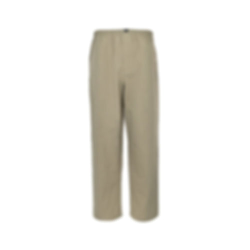 Cotton Twill Elasticated Trousers - Beige