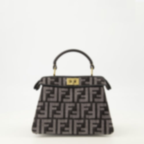 Peekabbo Nano Bag in FF Denim