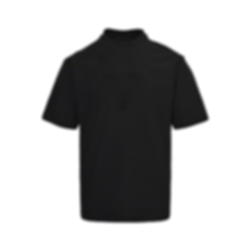 Tonal Terry Logo T-Shirt - Black