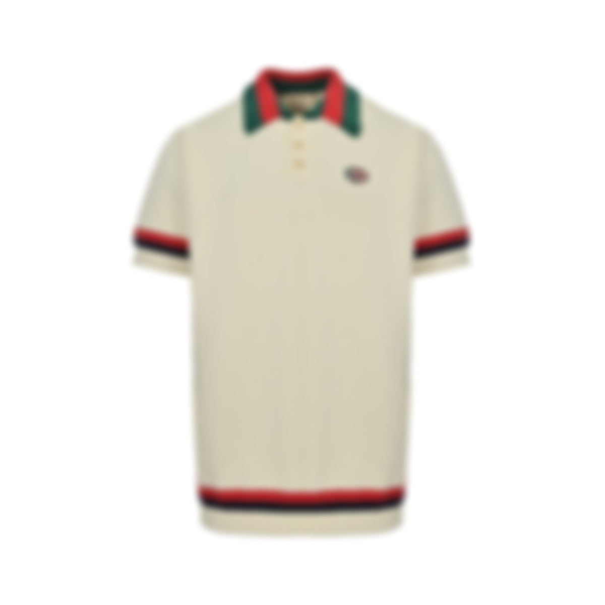 Web Stripe Ribbed Knit Polo