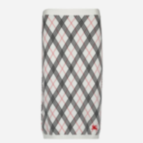 Midi Check Skirt