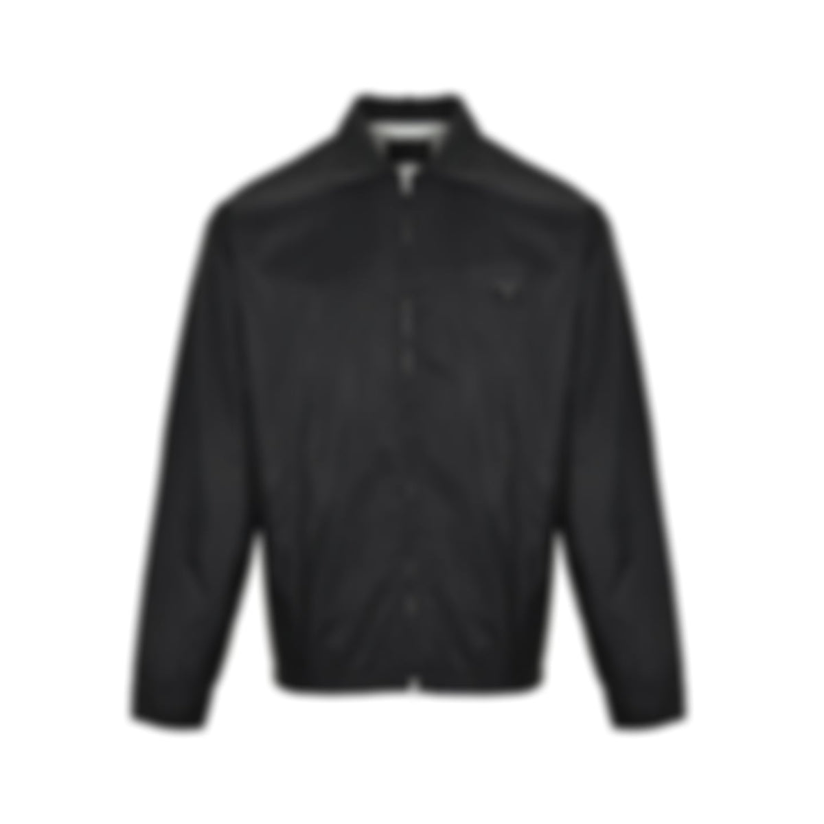 Nylon Zip-Up Jacket - Black
