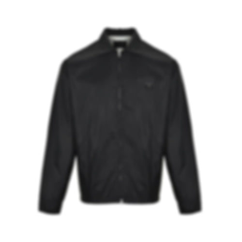 Nylon Zip-Up Jacket - Black