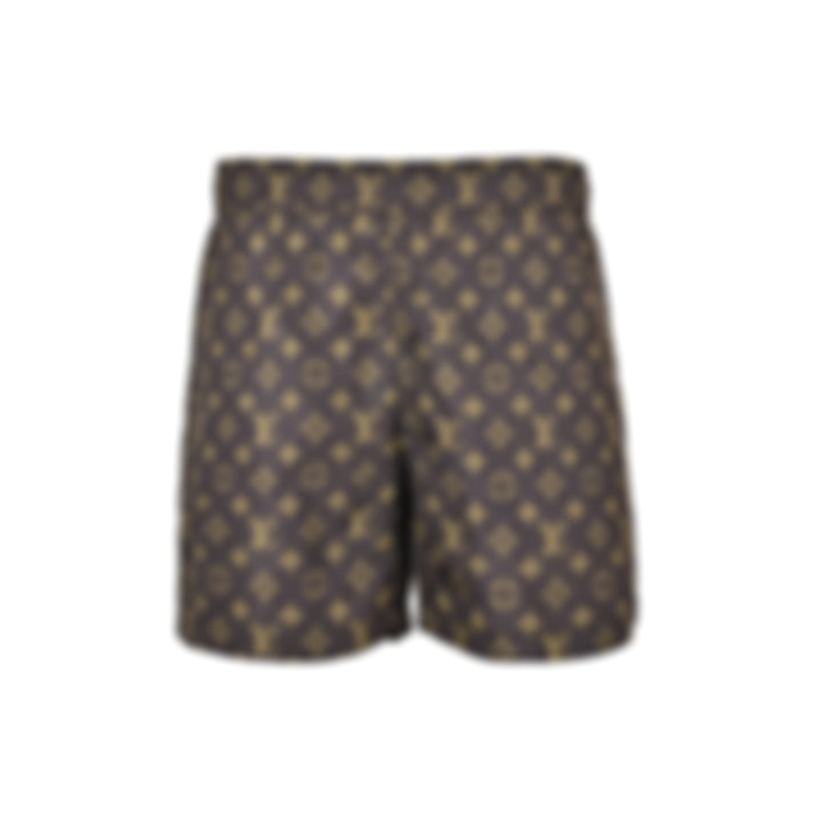 All-Over Monogram Swim Shorts - Brown