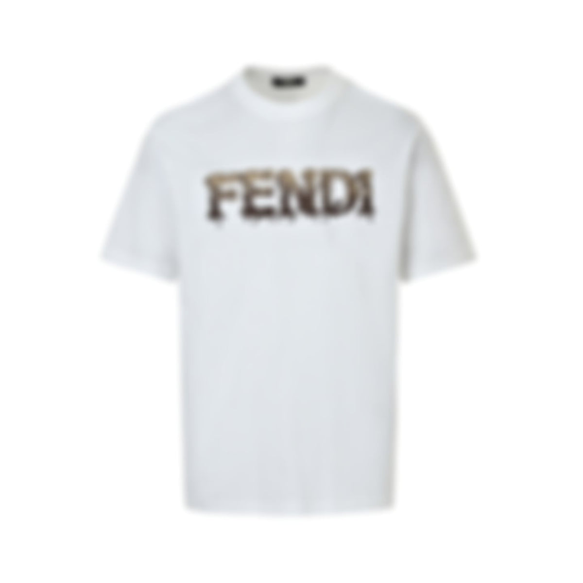 Embroidered Dripping Logo T-Shirt - White