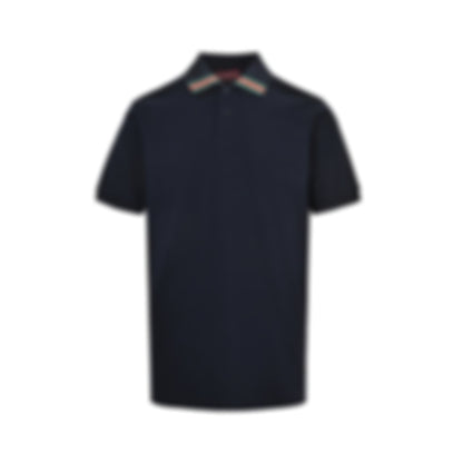 Web Stripe Collar Polo
