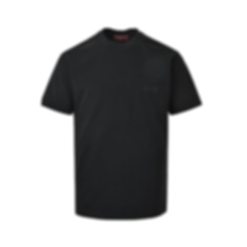 Minimalist Horsebit Embroidered Tee - Black