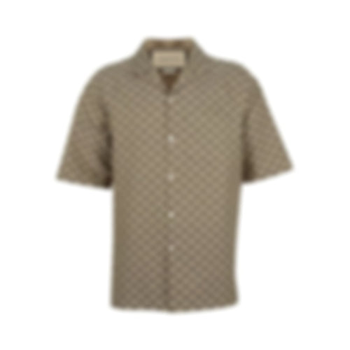 Classic GG Monogram Short-Sleeve Shirt