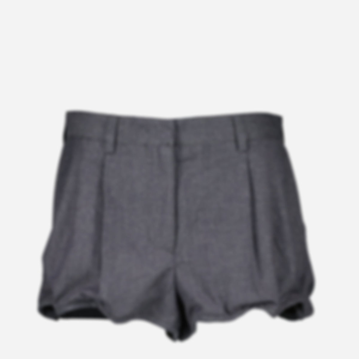 Gray Satin Shorts