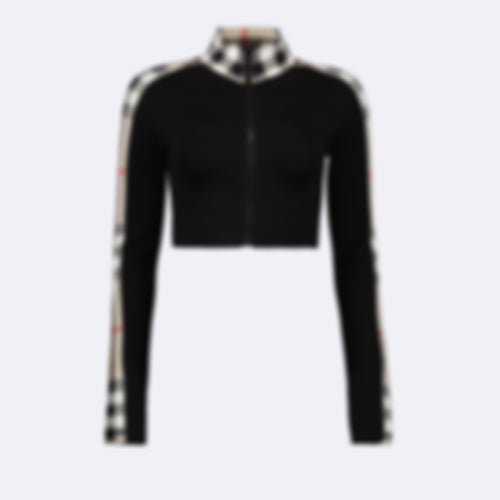 Zip-Up Cropped Top