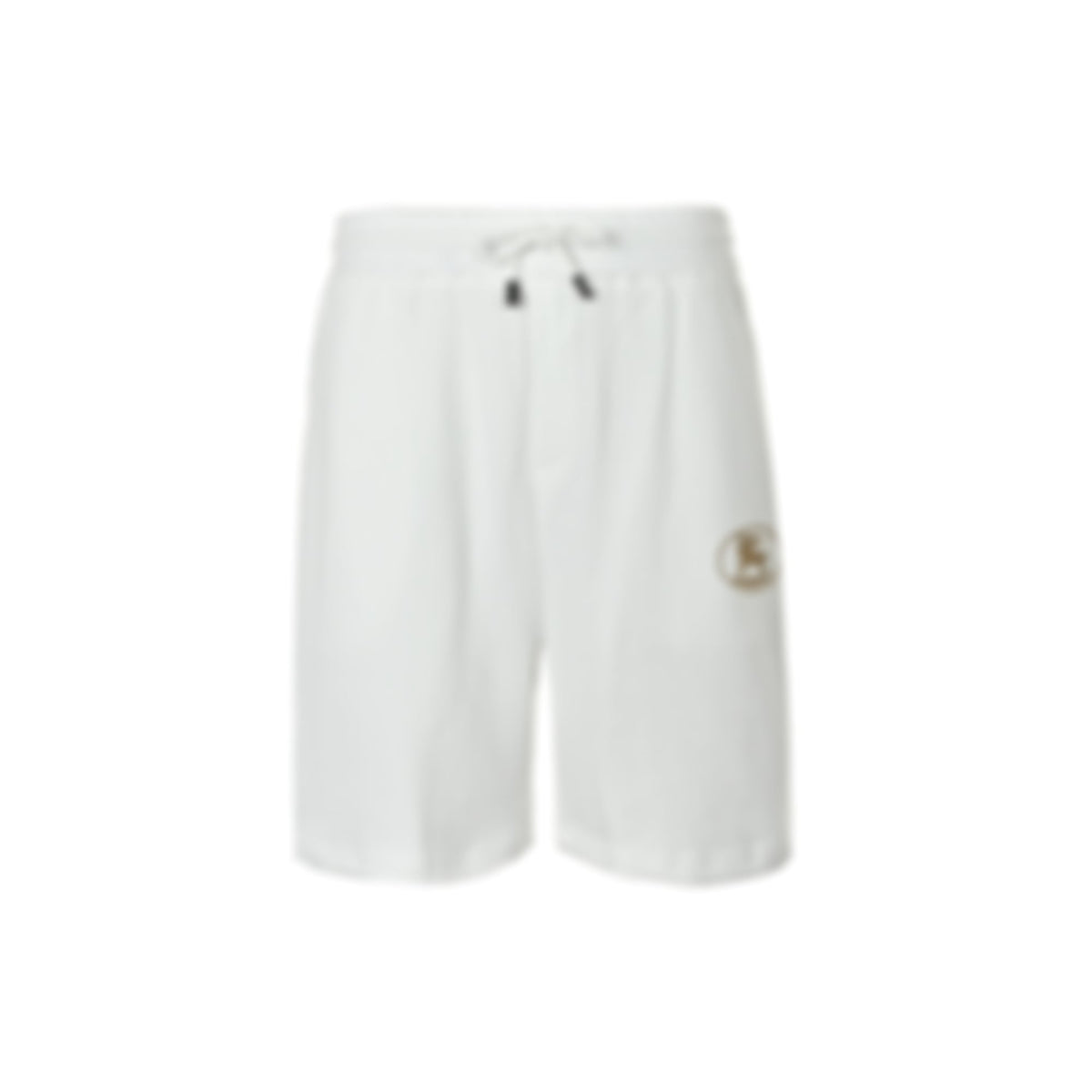 Embroidered Equestrian Knight Shorts | White