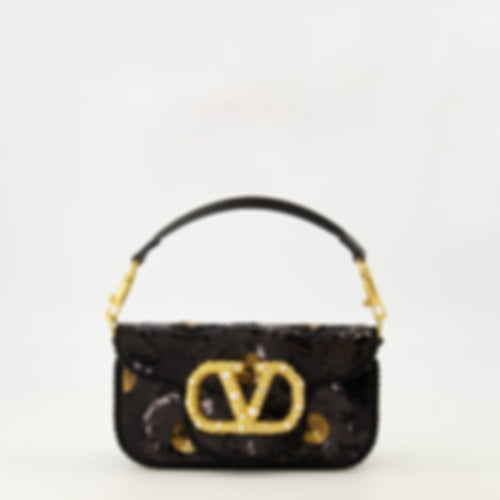 Small Locò Black Sequin Bag