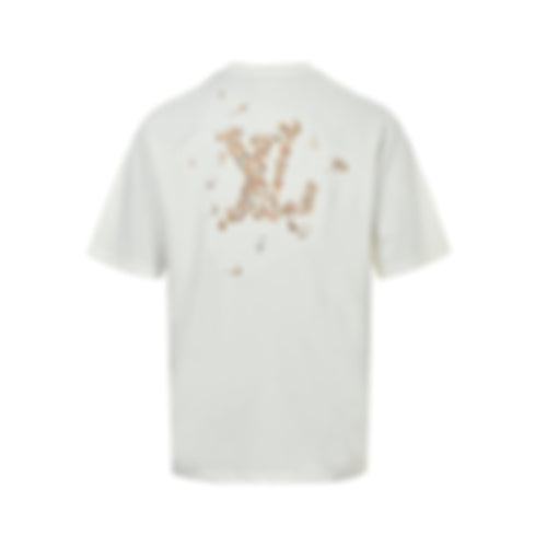 Embroidered Sailboat LV Logo T-Shirt - White