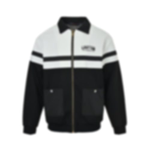 Mesh Zip Jacket | Black & White