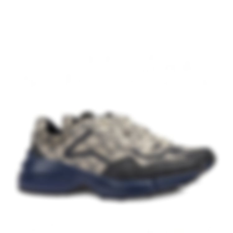 Rhyton GG Supreme Sneakers | Beige & Navy