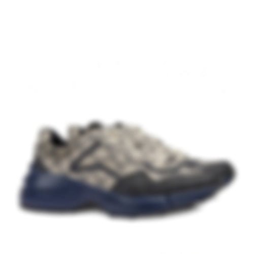 Rhyton GG Supreme Sneakers | Beige & Navy
