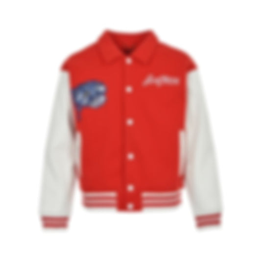 x Yayoi Kusama floral-embroidery jacket
