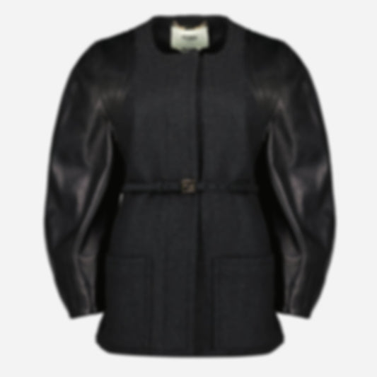 Wool and Leather Jacket
