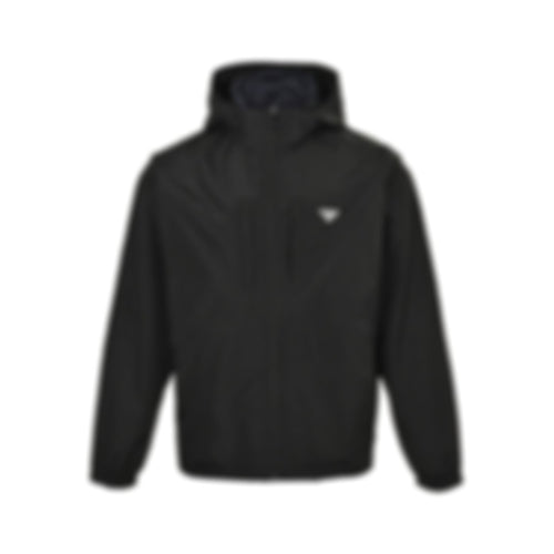 Re-Nylon Reversible Hooded Jacket | Black & Navy