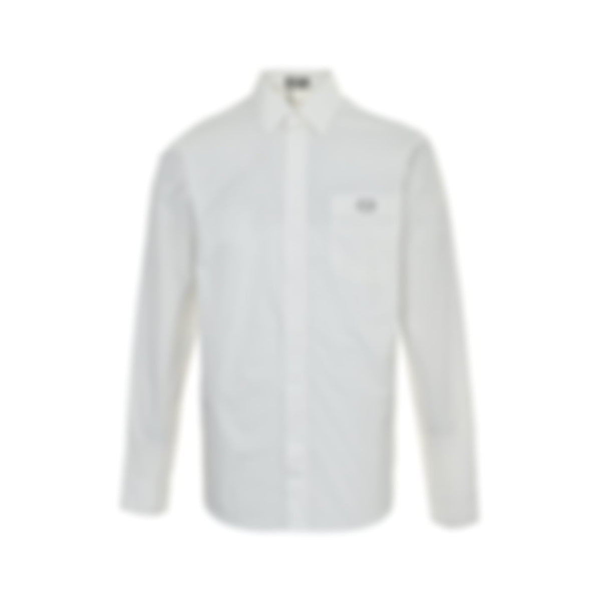 C.D Logo Pocket Button-Down Shirt | White