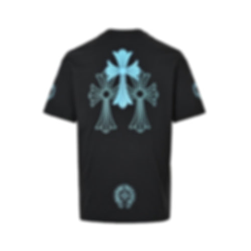Triple Cross Logo Pocket T-Shirt | Black