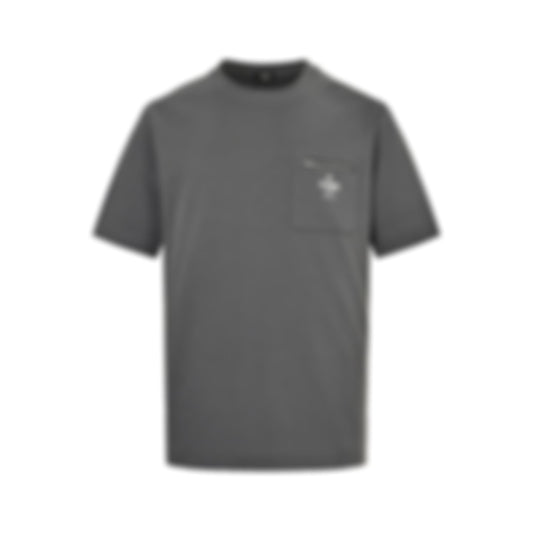 Zipped Pocket T-Shirt | Dark Grey