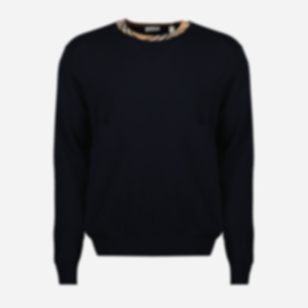 Check Wool Sweater