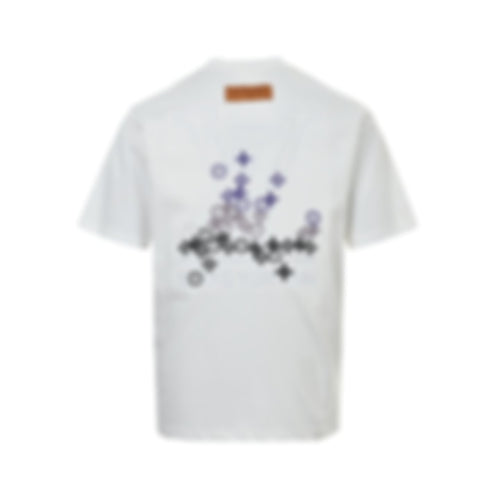 Gradient Embroidered Monogram T-Shirt | White