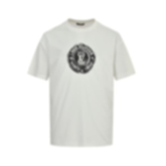 Voyage Stamp Cotton T-Shirt | White