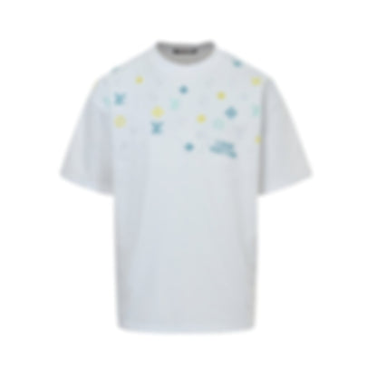 Embroidered Pastel Monogram Tee