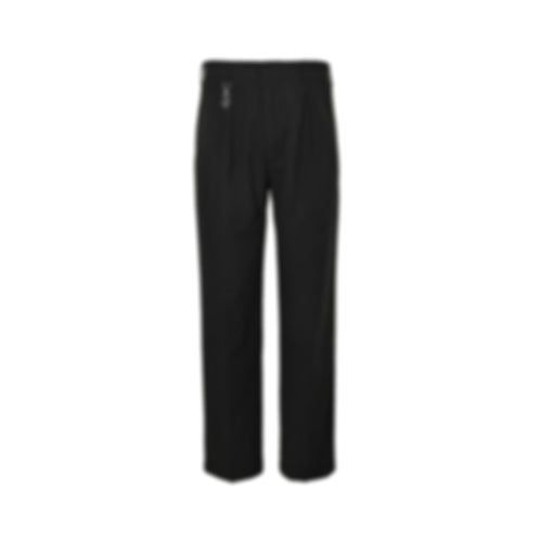 Gabardine Trousers with Triangle Logo | Black
