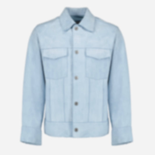 Blue Leather Jacket